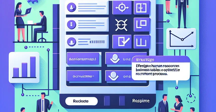 巧用 Excel 设计人事业务表格，优化招聘流程